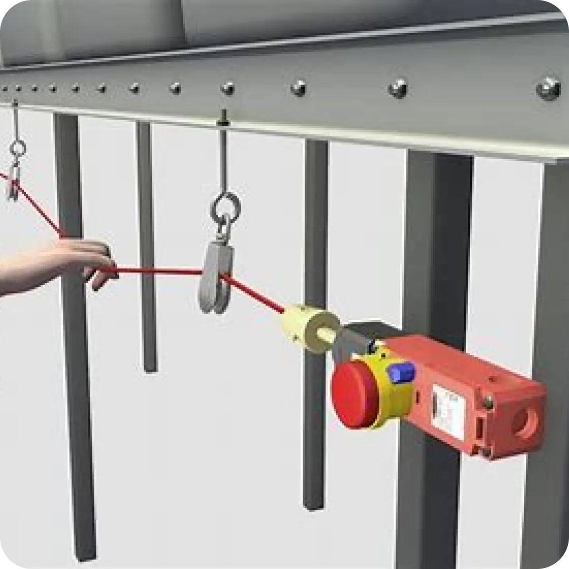 Rendu 3D : Clable d'arrêt d'urgence