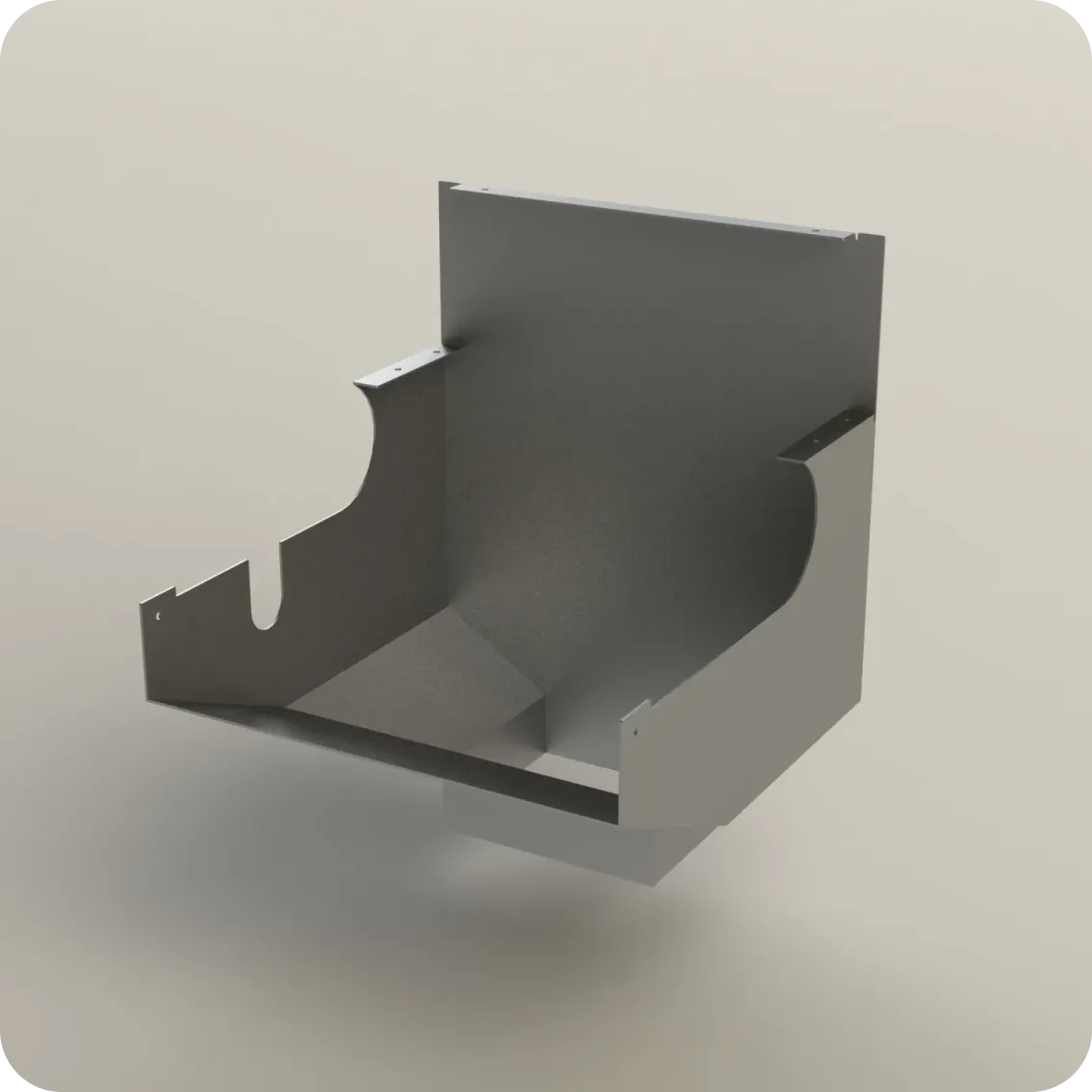 Rendu 3D : Goulotte de déversement