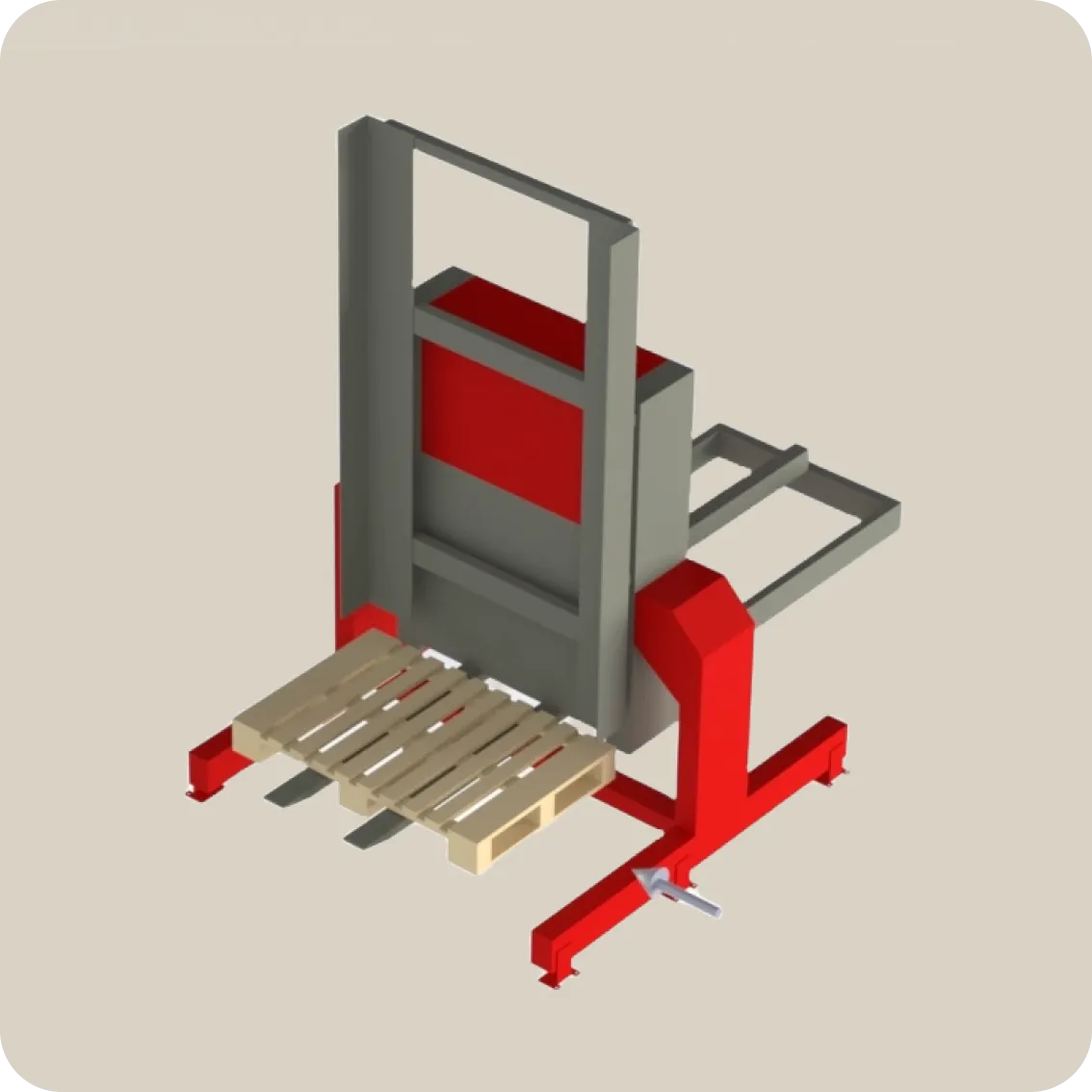 Rendu 3D d'un convoyeur à bande