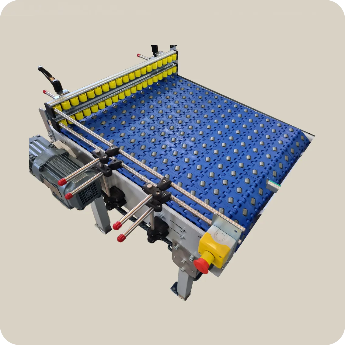 Rendu 3D d'un convoyeur à bande