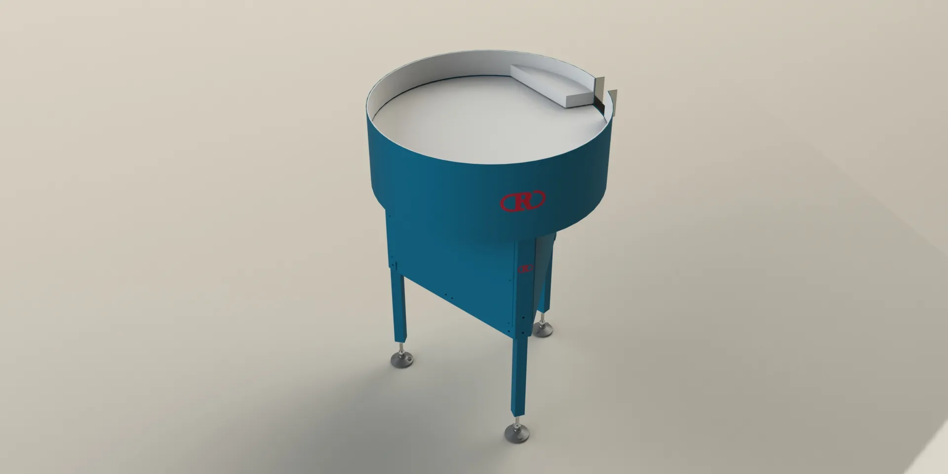 Rendu 3D d'un convoyeur à bande